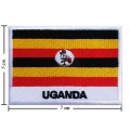 Uganda Nation Flag Style-2 Embroidered Sew On Patch