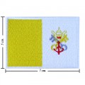 Vatican Nation Flag Style-1 Embroidered Sew On Patch