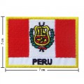 Peru Nation Flag Style-2 Embroidered Sew On Patch