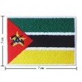 Mozambique Nation Flag Style-1 Embroidered Sew On Patch
