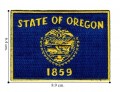 Oregon State Flag Embroidered Sew On Patch