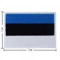 Estonia Nation Flag Style-1 Embroidered Sew On Patch