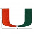 Miami Hurricanes Style-1 Embroidered Iron On/Sew On Patch
