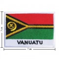 Vanuatu Nation Flag Style-2 Embroidered Sew On Patch