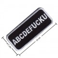 ABCDEFUCKU Embroidered Sew On Patch