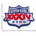 Super Bowl XXXIV 1999 Style-34 Embroidered Iron On/Sew On Patch