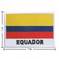 Ecuador Nation Flag Style-2 Embroidered Sew On Patch